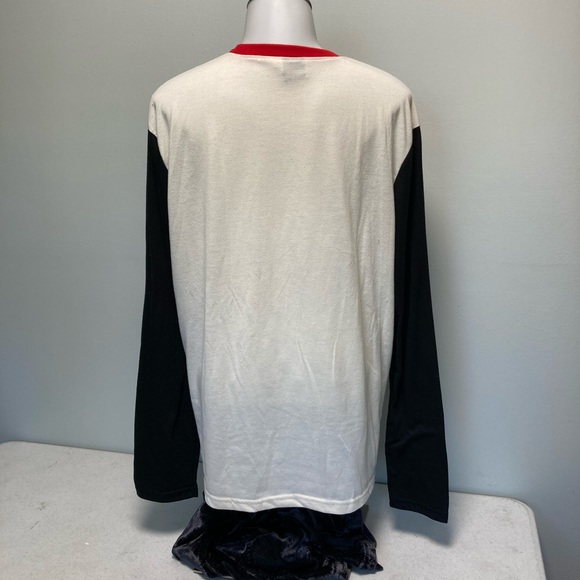 Disney TShirt Large L/S Black, White Mickey Mouse cozy Loungewear comfort - Picture 2 of 4